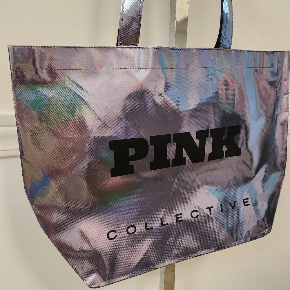 PINK Victoria's Secret Victoria's secret Collective Tote bag Holographic Large - Picture 3 of 3